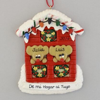 From My House to Yours Feliz Navidad personalized christmas Ornaments