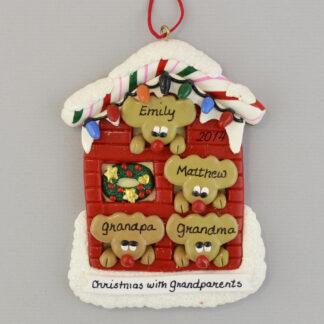 Grandparents Home Personalized Christmas Ornament