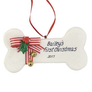 puppys first personalized christmas ornaments
