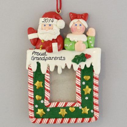 Grandparents Photo Frame personalized christmas Ornaments