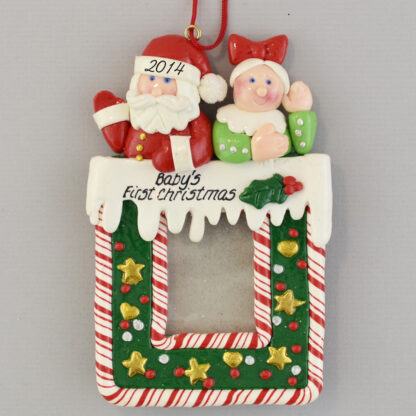 Baby's 1st Christmas Photo Frame Personalized christmas Ornaments