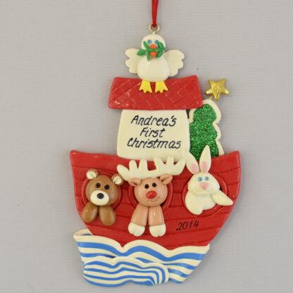 Noah's Ark Personalized christmas Ornaments