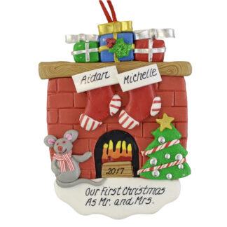 A First Christmas as Mr. and Mrs personalized christmas ornaments