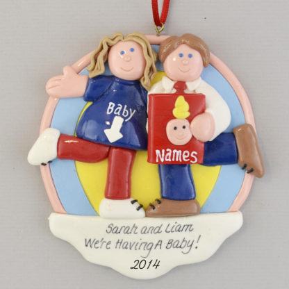 Expecting Parents Personalized Christmas Ornaments
