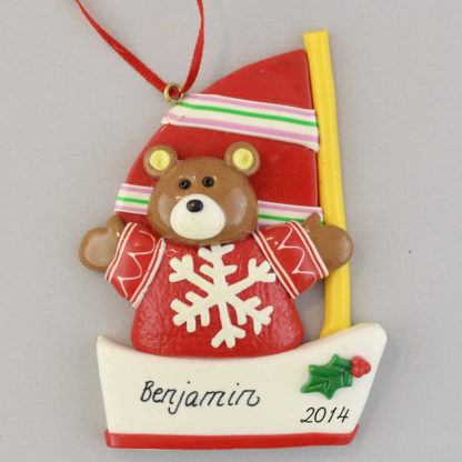 Sailor Bear Personalized Christmas Ornaments