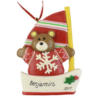 Sailor Bear Personalized christmas ornaments