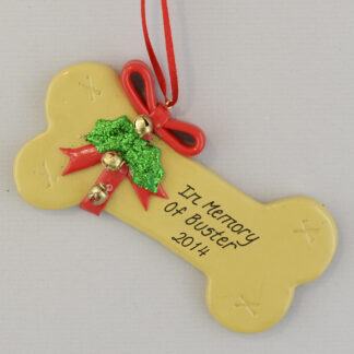In Memory of Our Dog Personalized christmas Ornaments