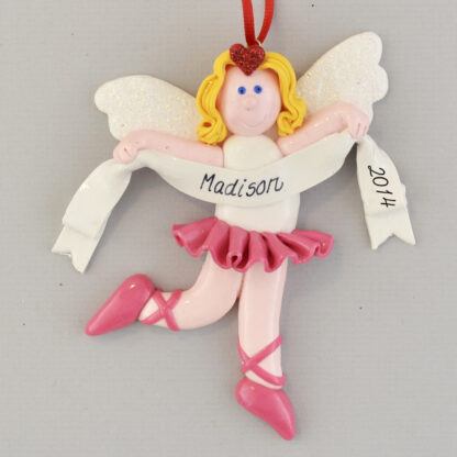 An Angel Ballerina Personalized Christmas Ornaments