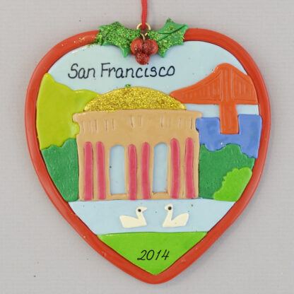 San Francisco Palace of Fine Art personalized Christmas Ornaments