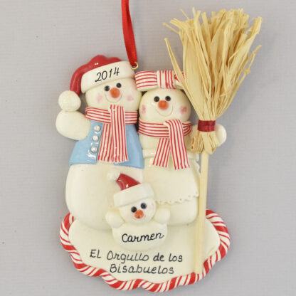 Grandparent's Pride and Joy personalized Christmas Ornaments