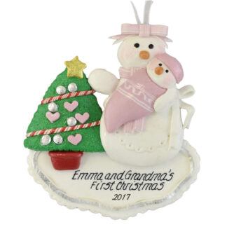 grandmother 1st Christmas personalized christmas ornaments
