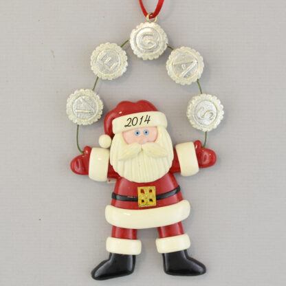 The Las Vegas Santa personalized christmas Ornaments