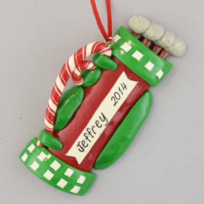 Golf Bag Personalized christmas Ornaments