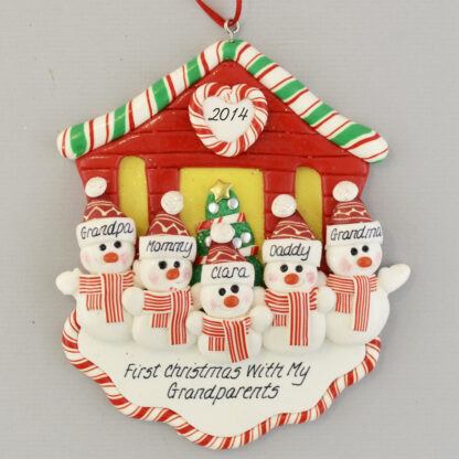 First Christmas with Grandparents Personalized Ornament