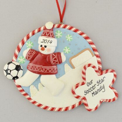 Soccer Star personalized christmas Ornaments