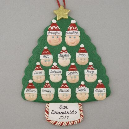Grandparents of 12 Personalized Christmas Ornament