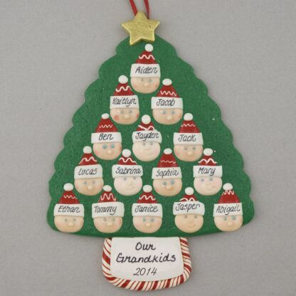 Grandparents of 13 Personalized Christmas Ornaments