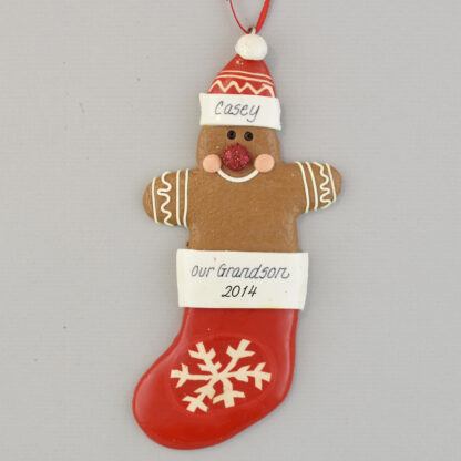 Gingerbread for our Grandson or Granddaughter Ornament