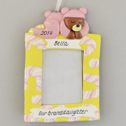 Granddaughter's Photo Frame Personalized christmas Ornaments