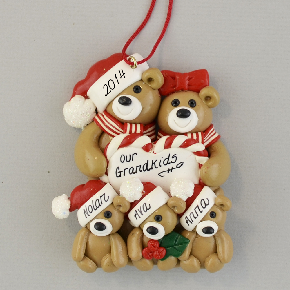 Our Three Grandkids Personalized Ornament