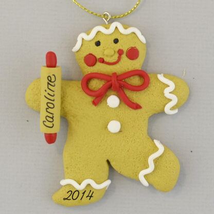 Gingerbread Girl Personalized christmas ornaments