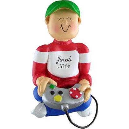 Gamer Boy Personalized Christmas Ornament