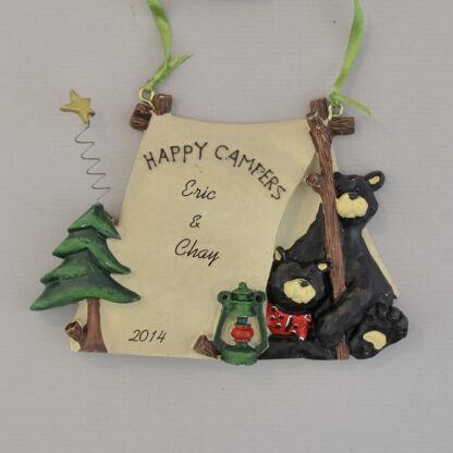 Happy Campers personalized Christmas Ornament