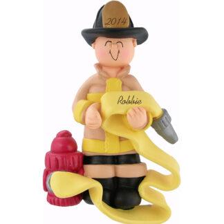 Firefighter Personalized Christmas Ornament