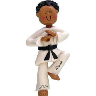 Karate: Male Personalized Christmas Ornament
