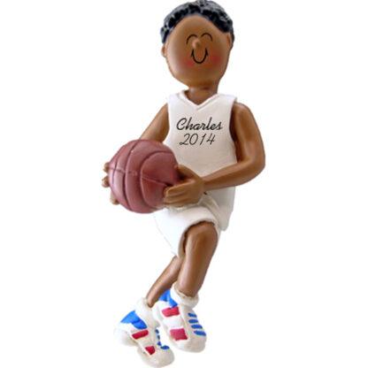 Basketball Player: Male Personalized christmas Ornament