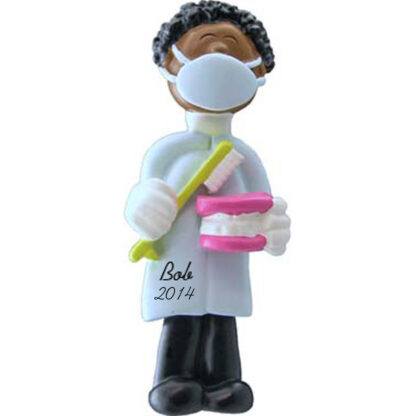 Dentist: Male Personalized Christmas Ornament