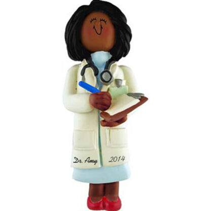 Doctor: Female Personalized christmas Ornament