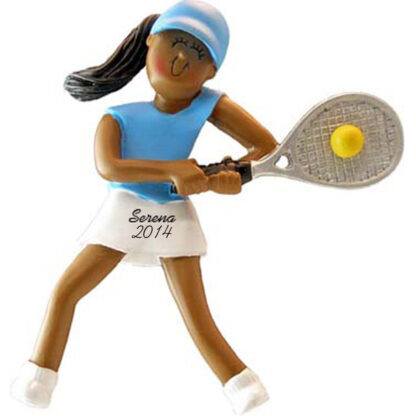 Tennis Player Female Personalized christmas Ornament