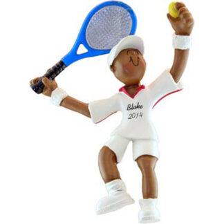 Tennis Player Male Personalized christmas Ornament