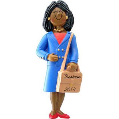 Business Woman: Personalized christmas Ornament