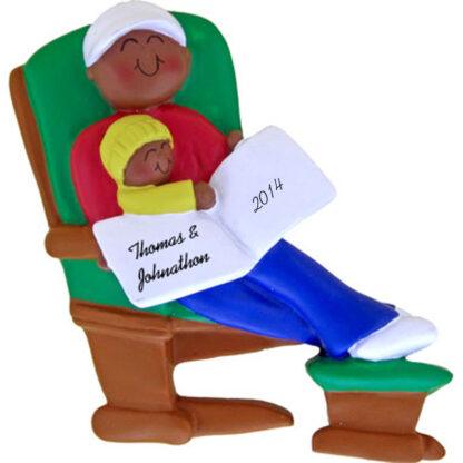 Glider: Male Personalized christmas Ornament