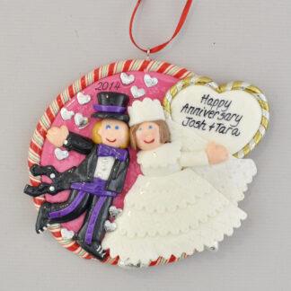 personalized married first christmas ornament
