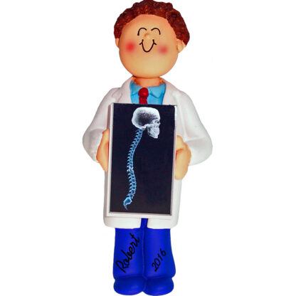 chiropractor x ray tech personalized christmas ornament