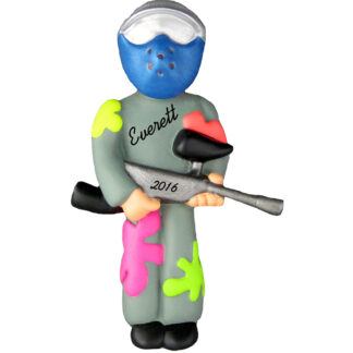 Paintball personalized christmas ornament