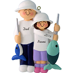 personalized family vacation ornament 