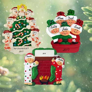 Custom Family Christmas Ornaments from Calliope Designs