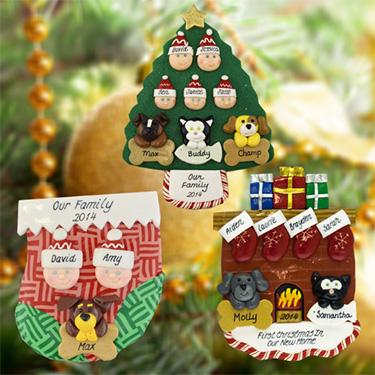 Design Your Own Family and Pet Christmas Ornaments