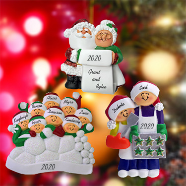 new 2020 personalized Christmas ornaments from Calliope Designs