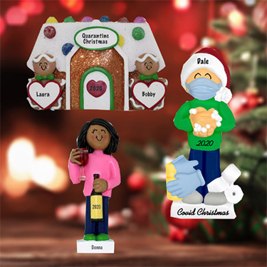 Personalized Covid-19 Christmas Ornaments