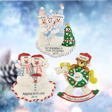 Personalized Baby's First Christmas Ornaments from Calliope Designs
